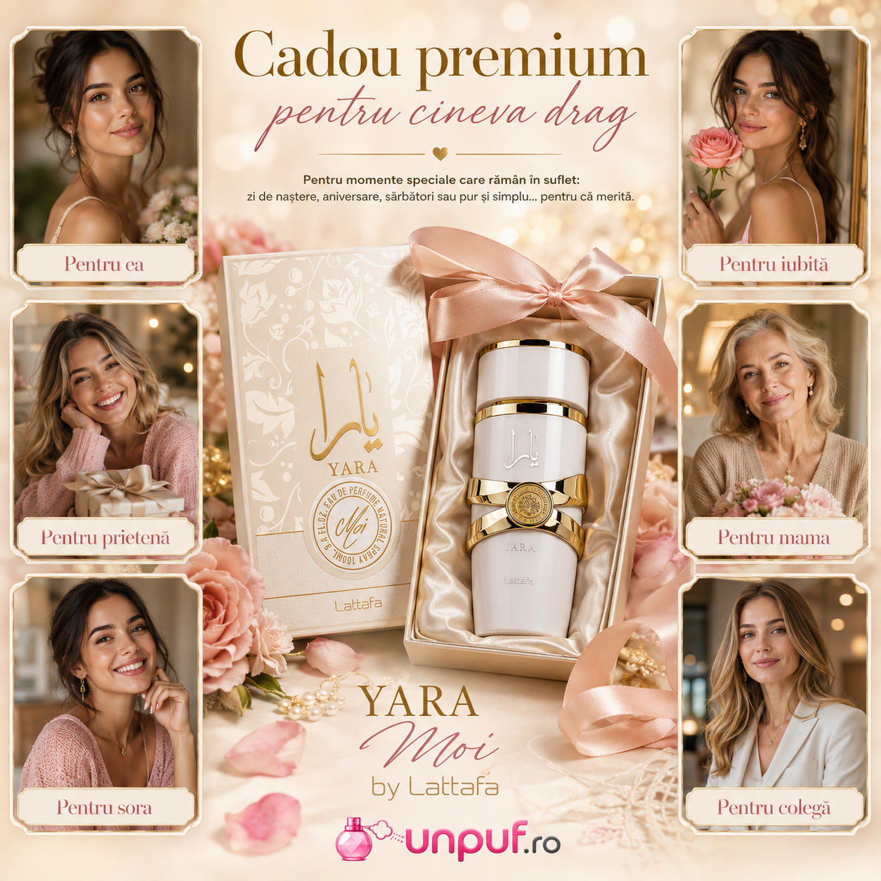 Lattafa Yara Moi cadou premium pentru femei, potrivit pentru iubită, mamă, soră, prietenă sau colegă